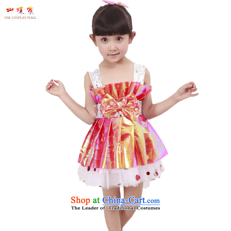 Butterfly house girls will spring 2015 new child costumes girls spend lead apron kindergarten dance Butterfly Dance services 120-130 61 Blue House, Butterfly Shopping on the Internet has been pressed.