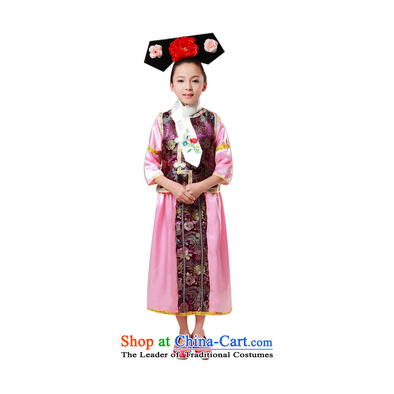 Adjustable leather case package Tang dynasty costume Han-dynasty Princess Returning Pearl blue clothes children, a reduction package has been pressed leather 140cm, shopping on the Internet