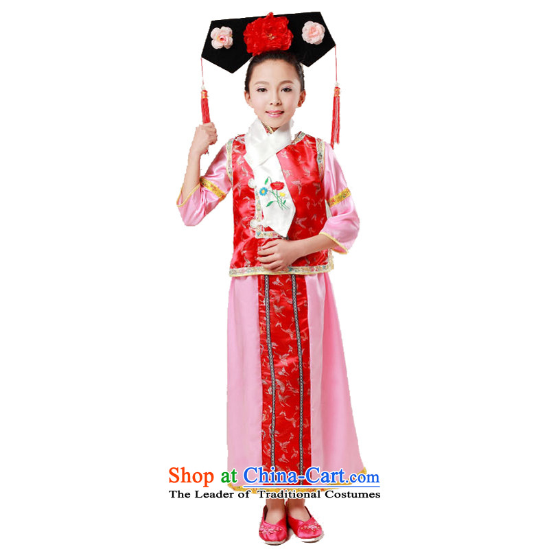 Adjustable leather case package Tang dynasty costume Han-dynasty Princess Returning Pearl blue clothes children, a reduction package has been pressed leather 140cm, shopping on the Internet