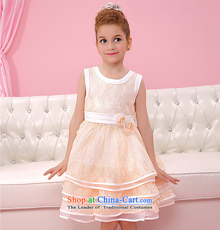 In accordance with the child dresses land picking skirt girls manually staple bead round-neck collar skirt princess skirt Flower Girls dresses owara bon bon skirt children summer performances will G3090 Golden 110 pictures, prices, brand platters! The elections are supplied in the national character of distribution, so action, buy now enjoy more preferential! As soon as possible.