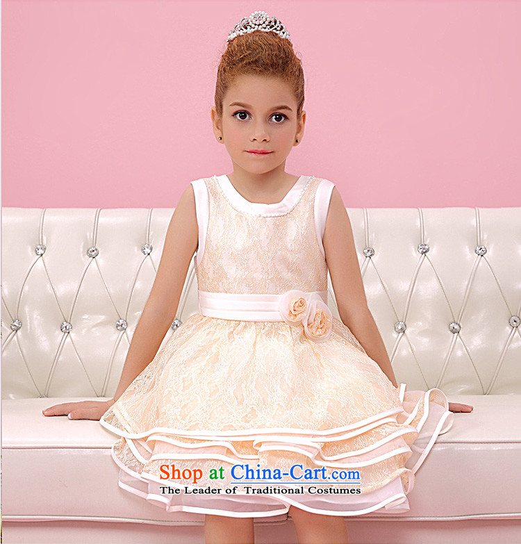 In accordance with the child dresses land picking skirt girls manually staple bead round-neck collar skirt princess skirt Flower Girls dresses owara bon bon skirt children summer performances will G3090 Golden 110 pictures, prices, brand platters! The elections are supplied in the national character of distribution, so action, buy now enjoy more preferential! As soon as possible.