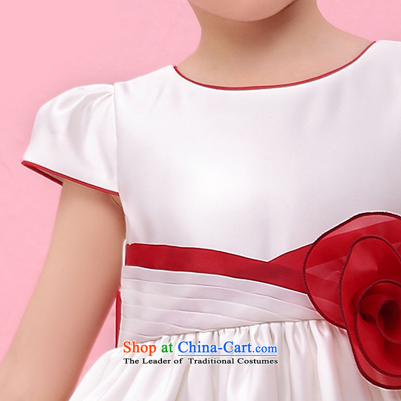 In accordance with the 2015 Land picking summer new girls skirts of children and of children's wear dresses skirts Korean Princess Princess dress Red Concert + White 120 (liancaiyi land picking) , , , shopping on the Internet