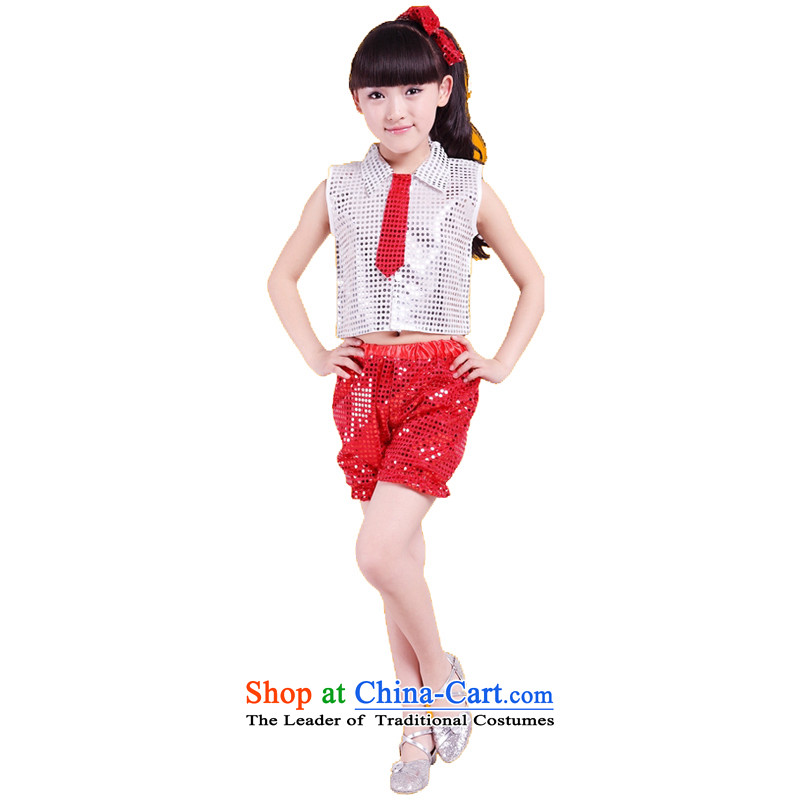 Adjustable leather case package children's entertainment dress costumes 黄衣 early childhood silver trousers and leather case package has been pressed 130cm, shopping on the Internet