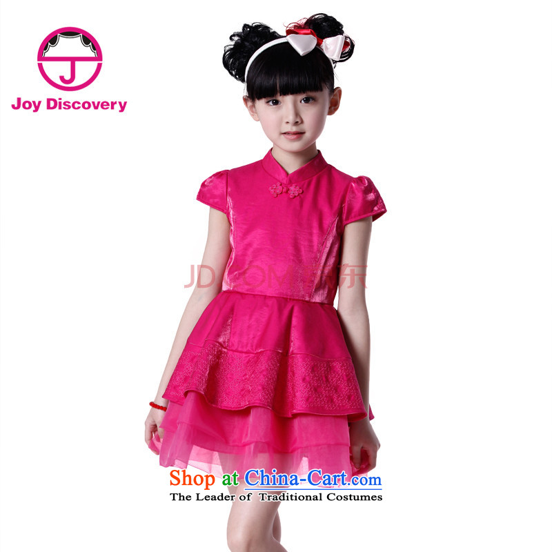 The cloth for?summer 2015 found the new children's wear qipao will China wind girls dresses dress rose?160