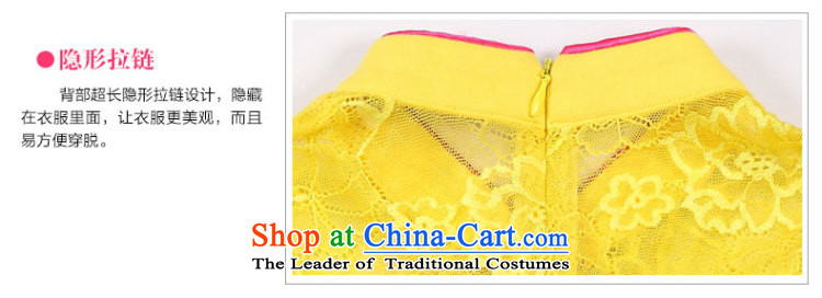 The cloth for summer 2015 found new Children Summer dresses girls dresses knocked color stitching cheongsam dress yellow pre-sale prices of pictures, 160, brand platters! The elections are supplied in the national character of distribution, so action, buy now enjoy more preferential! As soon as possible.