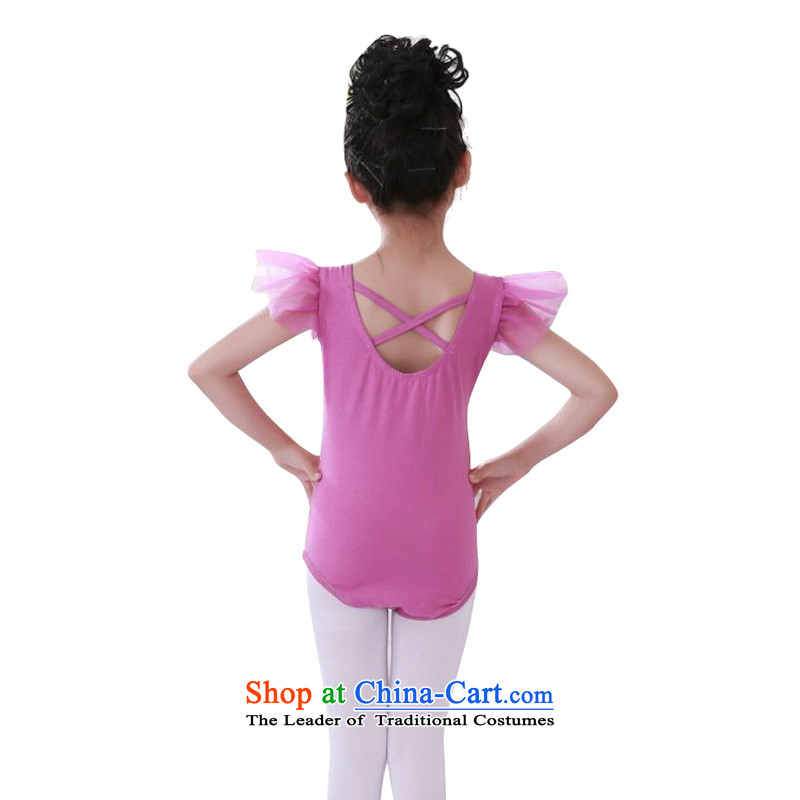 Adjustable leather case package children dance exercise clothing girls serving as purple 150cm, gymnastics adjustable leather case package has been pressed shopping on the Internet