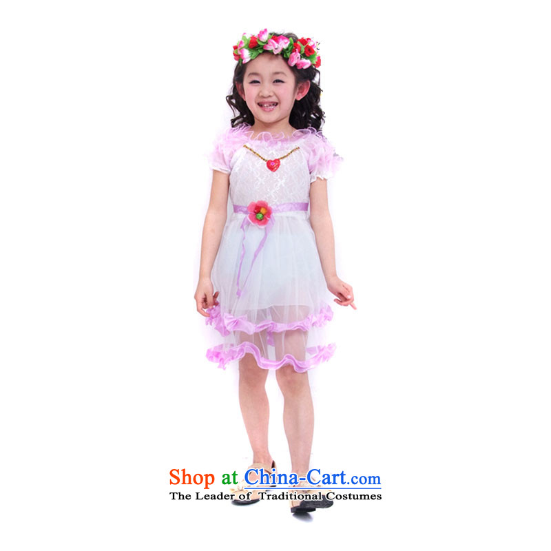 Girls show skirt dresses bon bon skirt Flower Girls wedding dresses skirt princess skirt children skirt?TZ5108-0098 2081 purple?100cm