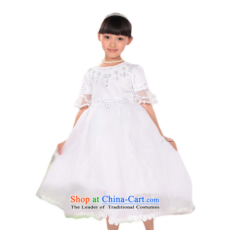 The age of dress skirt Flower Girls dress children princess skirt wedding dress bon bon skirt girls costumes TZ5108-0093 white L,POSCN,,, shopping on the Internet