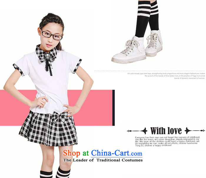 Primary school children in school uniforms for summer package short-sleeved Shenzhen school uniform trousers during the spring and autumn of the sportswear TZ5108-0011 black and white checkered 110cm( height picture, prices, paras. 105-115 brand platters! The elections are supplied in the national character of distribution, so action, buy now enjoy more preferential! As soon as possible.