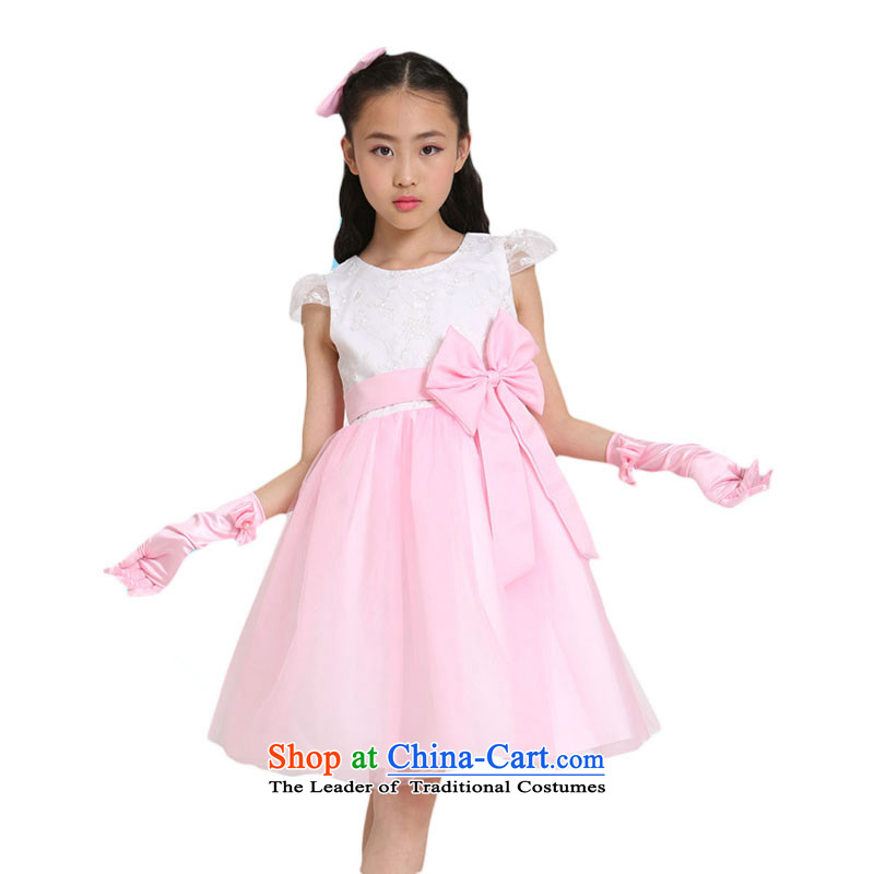 The skirt girls princess skirt summer Flower Girls dress clothing will Korean skirt?TZ5108-0012?pink?140cm
