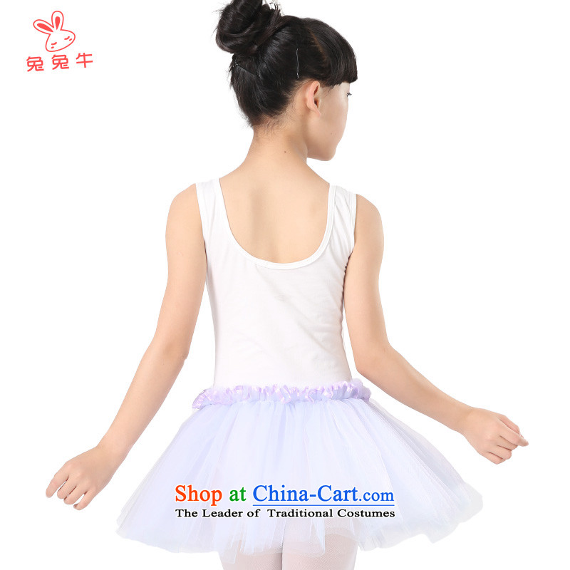 The United States and the 2014 autumn load new cattle, children ballet exercise clothing girls dress Shao Er bon bon skirts  and 150, purple and G42 n , , , shopping on the Internet
