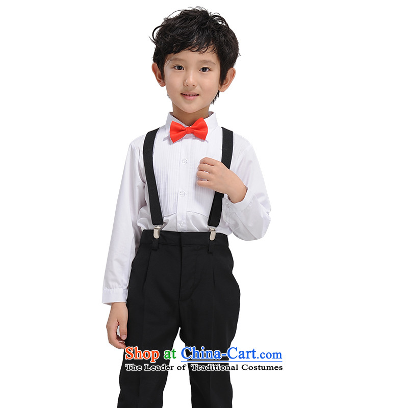 The league-soo children high-end performance services boy Korean Multi Pack Show Services 4 piece suites creases long sleeves shirt black trousers with red 150, 51-soo (yisixiu) , , , shopping on the Internet