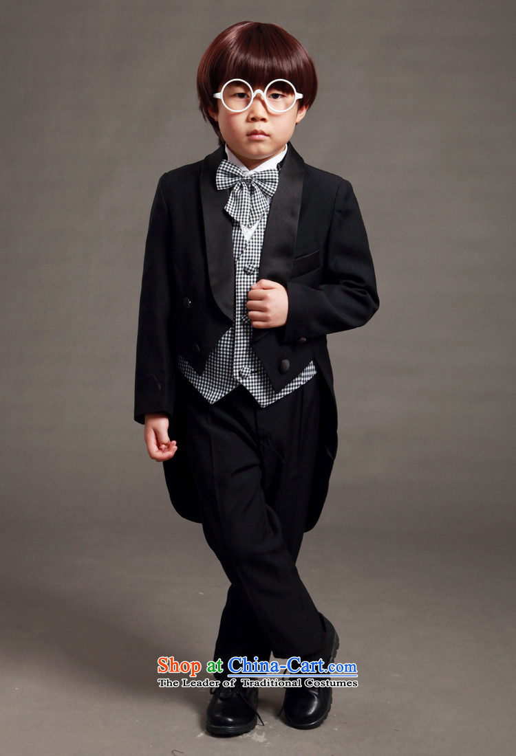 Children piano black frock coat male Flower Girls wedding dress pupils performances dress kit with black and white checkered vest collar tailored black 150 pictures, prices, brand platters! The elections are supplied in the national character of distribution, so action, buy now enjoy more preferential! As soon as possible.