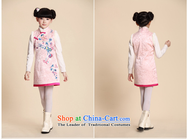 The Burkina found 2015 autumn and winter new ethnic girls cheongsam look like embroidery sleeveless rough edges girls qipao skirt blue 150 pictures, prices, brand platters! The elections are supplied in the national character of distribution, so action, buy now enjoy more preferential! As soon as possible.