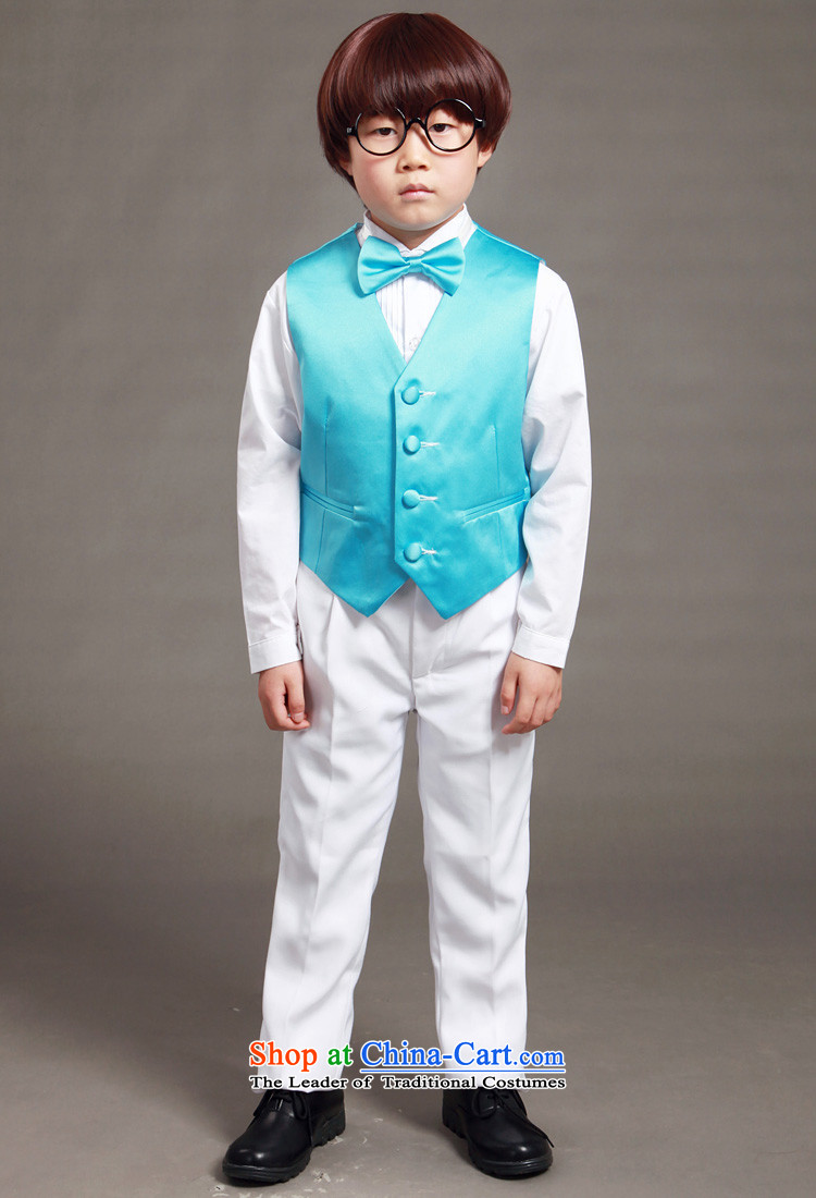 The city of Windsor children dress kit male flower girls under the auspices of students show apparel wedding dress suits for the white with blue vest tailored to accept the black spot image), 150 (price, brand platters! The elections are supplied in the national character of distribution, so action, buy now enjoy more preferential! As soon as possible.