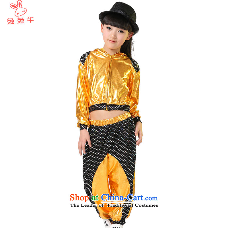 Rabbit 2014 children and cattle jazz dance performances to girls jazz dance costumes street children dance wearing boy will N15  150, and rabbit cattle silver shopping on the Internet has been pressed.