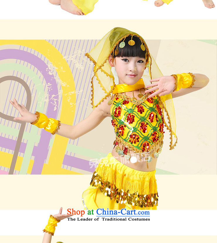 Rabbit and cattle children Indian dance wearing national costumes children folk dance performances to serve Indian dance wearing child maids F41 Yellow 130 pictures, prices, brand platters! The elections are supplied in the national character of distribution, so action, buy now enjoy more preferential! As soon as possible.