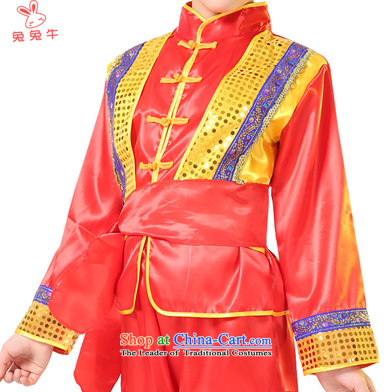 Rabbit and cattle martial arts services children national costumes martial arts costume services martial arts clothing will Children Folk Dances of the N20  and cattle and yellow 120-130 , , , shopping on the Internet