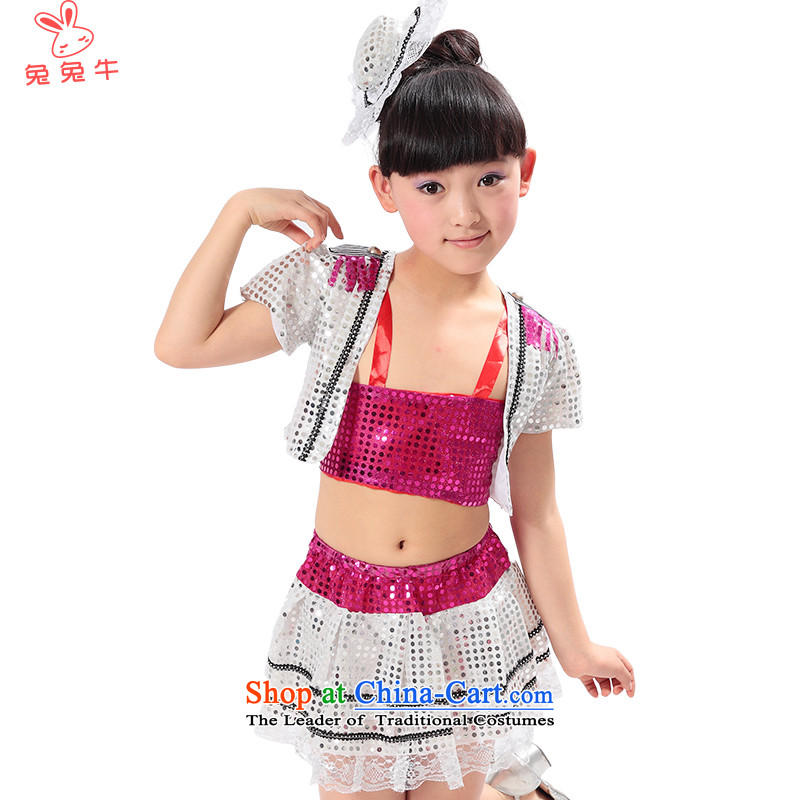 Rabbit and cow girls dancing skirt small children》 I should be grateful if you would have child care jazz dance magic small to dress costumes of red 120-130 and F20 and N , , , shopping on the Internet