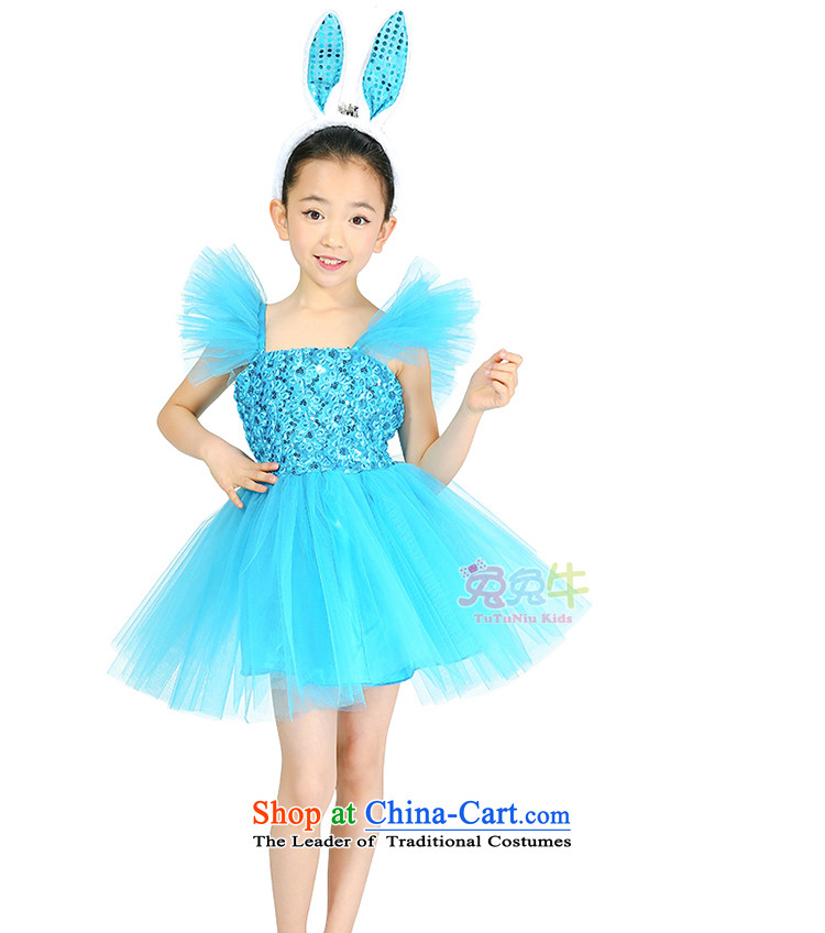 Rabbit and cattle 2014 children will show apparel children costumes princess skirt girls will serve children's entertainment Q48 Yellow 150cm photo, prices, brand platters! The elections are supplied in the national character of distribution, so action, buy now enjoy more preferential! As soon as possible.