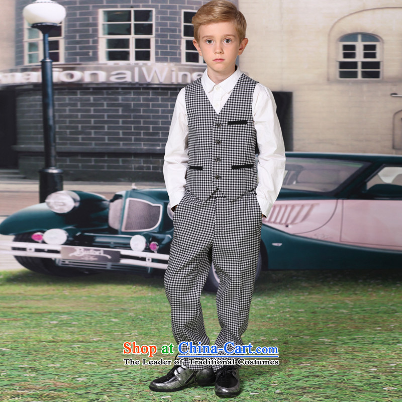 The 2014 autumn new ELPA CHILDREN'S APPAREL small suit boy plaid dress suit kits NX0012 165,ELPA,,, shopping on the Internet