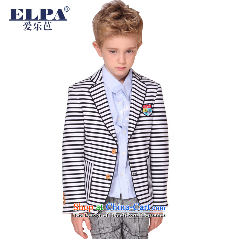 The 2014 autumn new ELPA CHILDREN'S APPAREL small suit boy cotton leisure suit NX0010 streaks 130