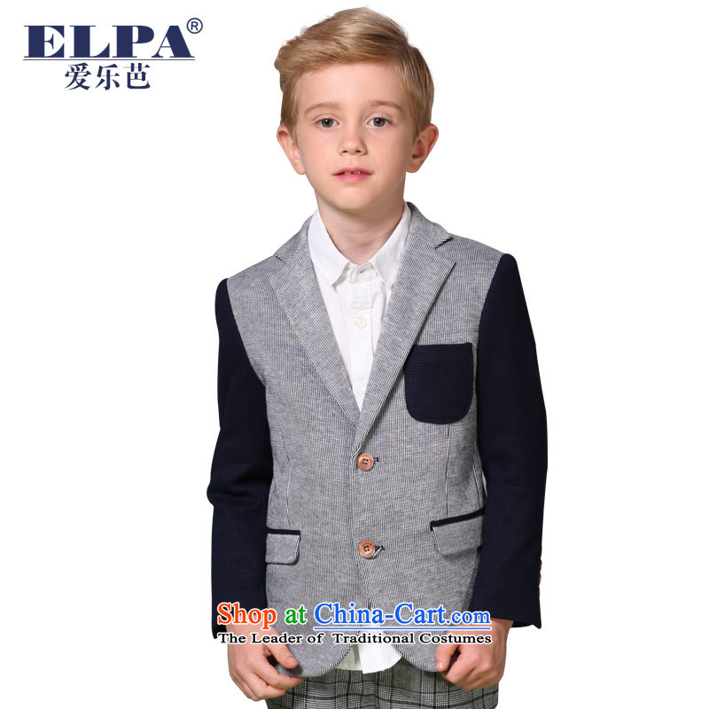 The 2014 autumn new ELPA CHILDREN'S APPAREL small suit boy cotton knit leisure suit NX0002 130
