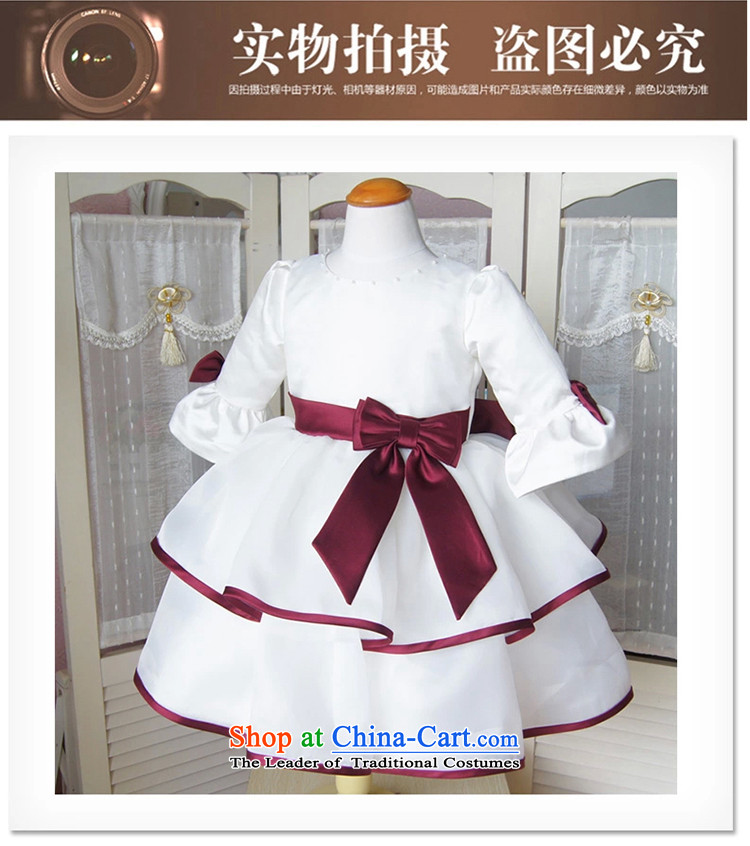 Bathing in the staff of the Estates Flower Girls dress girls princess skirt spring and summer long-sleeved children bon bon skirt kidswear Wedding Dance Festival m White 150cm photo, prices, brand platters! The elections are supplied in the national character of distribution, so action, buy now enjoy more preferential! As soon as possible.