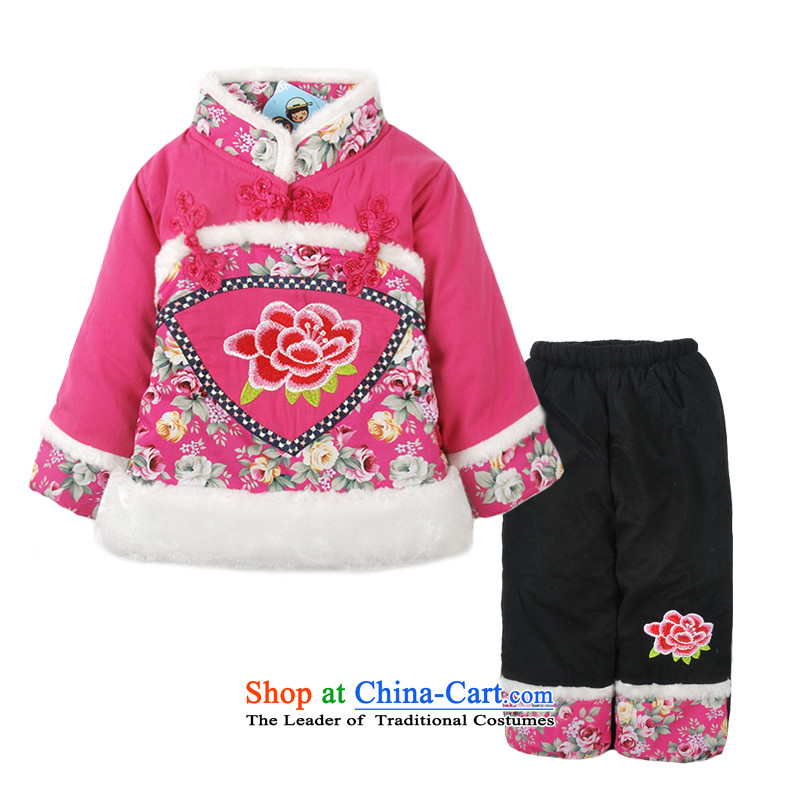 Child Lok Wei 2014 new winter clothing girls embroidered Tang Dynasty New Year ãþòâ two kits baby package 100 children's apparel red Lok Wei (tonglehui) , , , shopping on the Internet