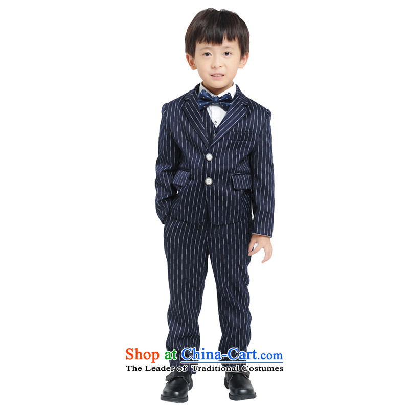 Adjustable to suit small children's wear leather case package suit your baby boy children jacket and white stripes 150cm