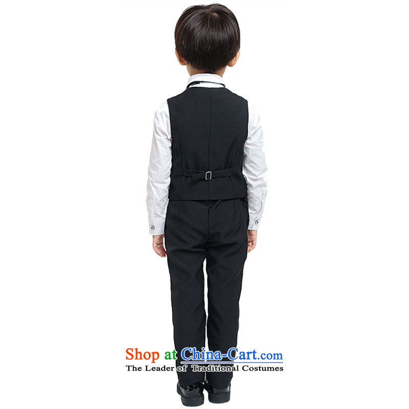 Adjustable leather case package children suits wedding flower girls dress black leather adjustable package has been pressed 150cm, shopping on the Internet