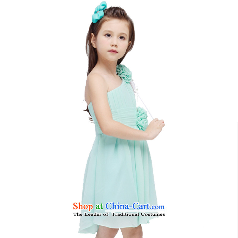 Adjustable leather case package girls dresses autumn replacing children skirts 150cm, light green leather package has been pressed to online shopping