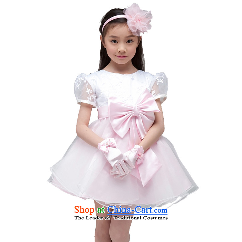Adjustable leather case package children dresses Flower Girls dress skirt purple girls princess skirt pink?140cm
