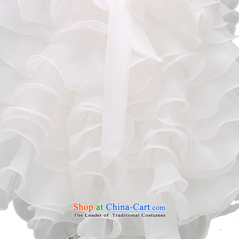 Adjustable leather case package girls princess skirt children wedding dresses trailing white leather adjustable 150cm, skirt package has been pressed shopping on the Internet