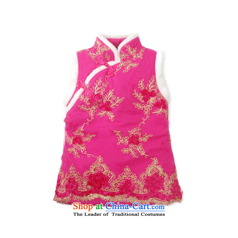 Child Lok Wei new winter clothing Chinese girls ãþòâ children Tang dynasty baby qipao China wind loading of New year red 100