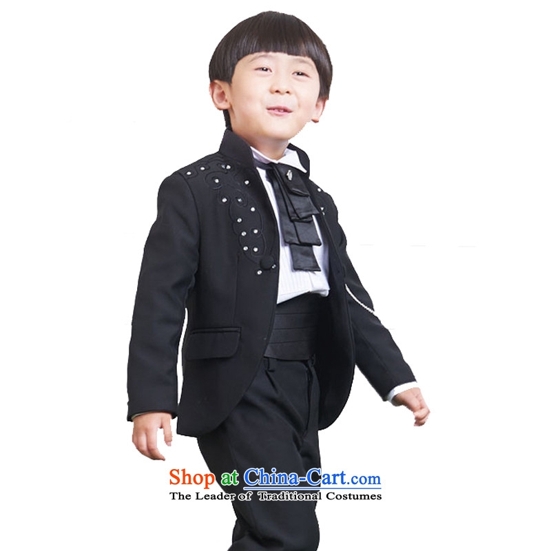 Adjustable leather case package children dress boy upscale small business suit Kit Flower Girls 140cm, black leather adjustable to suit package has been pressed shopping on the Internet