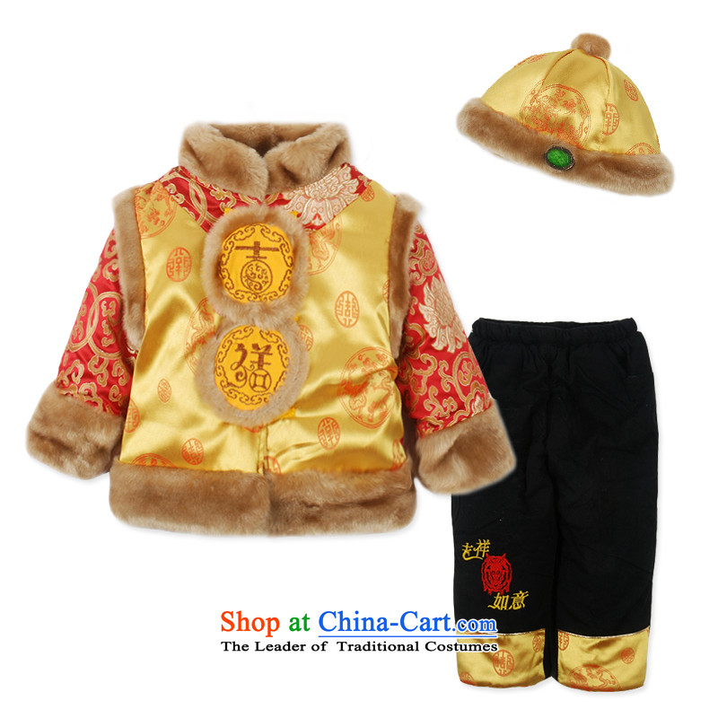Child Lok Wei new winter clothing boy satin China wind Chinese New Year Tang dynasty children ãþòâ baby package 1 years 2 years 3 years Red  100 girls Lok Wei (tonglehui) , , , shopping on the Internet