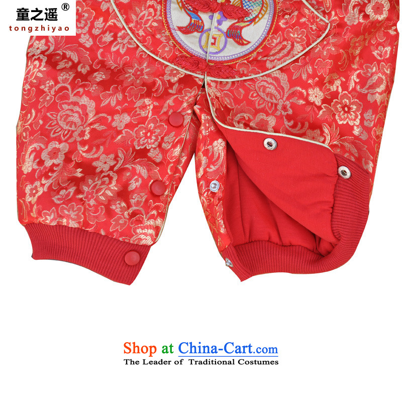 Beijing No. in floral pattern children Tang dynasty girls the luckiest baby Pary Favor climb services red 0856 Red 8 code, child away (tongzhiyao) , , , shopping on the Internet