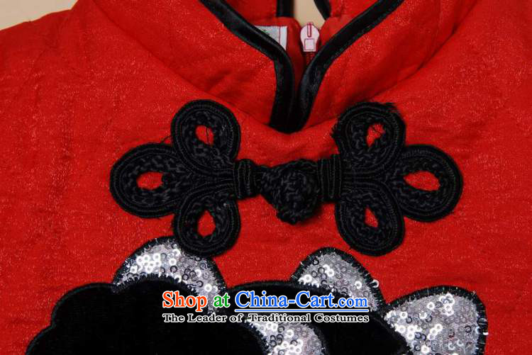 158 Jing children qipao winter clothing girls Tang Dynasty Dress Shirt thoroughly new year birthday services serving the skirt red 120cm tall picture, prices, brand platters! The elections are supplied in the national character of distribution, so action, buy now enjoy more preferential! As soon as possible.