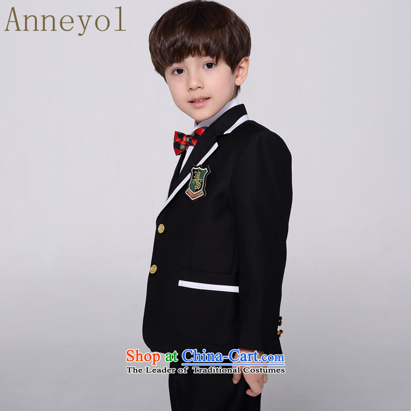 M&B suits anneyol kit children kit suits Flower Girls suit Male dress suit Korean flower girl children will west black size to large non-Height option 90, the thick Anne optimization (anneyol) , , , shopping on the Internet