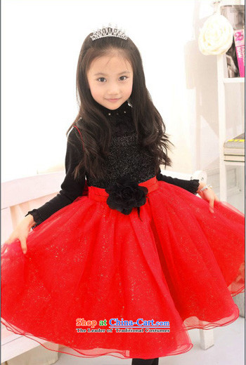Mrs Ingrid Yeung Mei children so wedding children red will dress flower girl birthday dress Flower Girls dress wedding dress Korean children's wear princess female red 150 yard 140-150CM height picture, prices, brand platters! The elections are supplied in the national character of distribution, so action, buy now enjoy more preferential! As soon as possible.