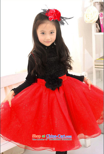 Mrs Ingrid Yeung Mei children so wedding children red will dress flower girl birthday dress Flower Girls dress wedding dress Korean children's wear princess female red 150 yard 140-150CM height picture, prices, brand platters! The elections are supplied in the national character of distribution, so action, buy now enjoy more preferential! As soon as possible.