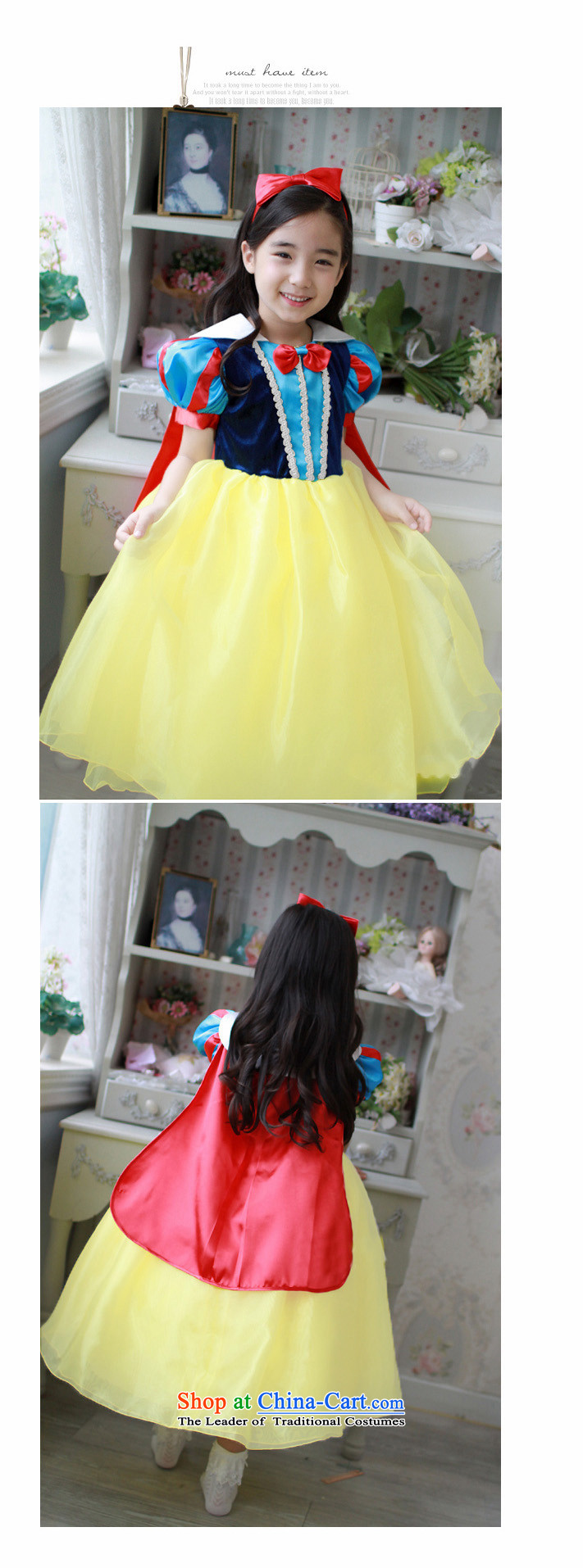 Anneyol skirt snow white gown skirt Halloween dress children birthday party load dress snow white dress child map color (skirt + model hairbands) 140 yards 130-140cm high picture, prices, brand platters! The elections are supplied in the national character of distribution, so action, buy now enjoy more preferential! As soon as possible.