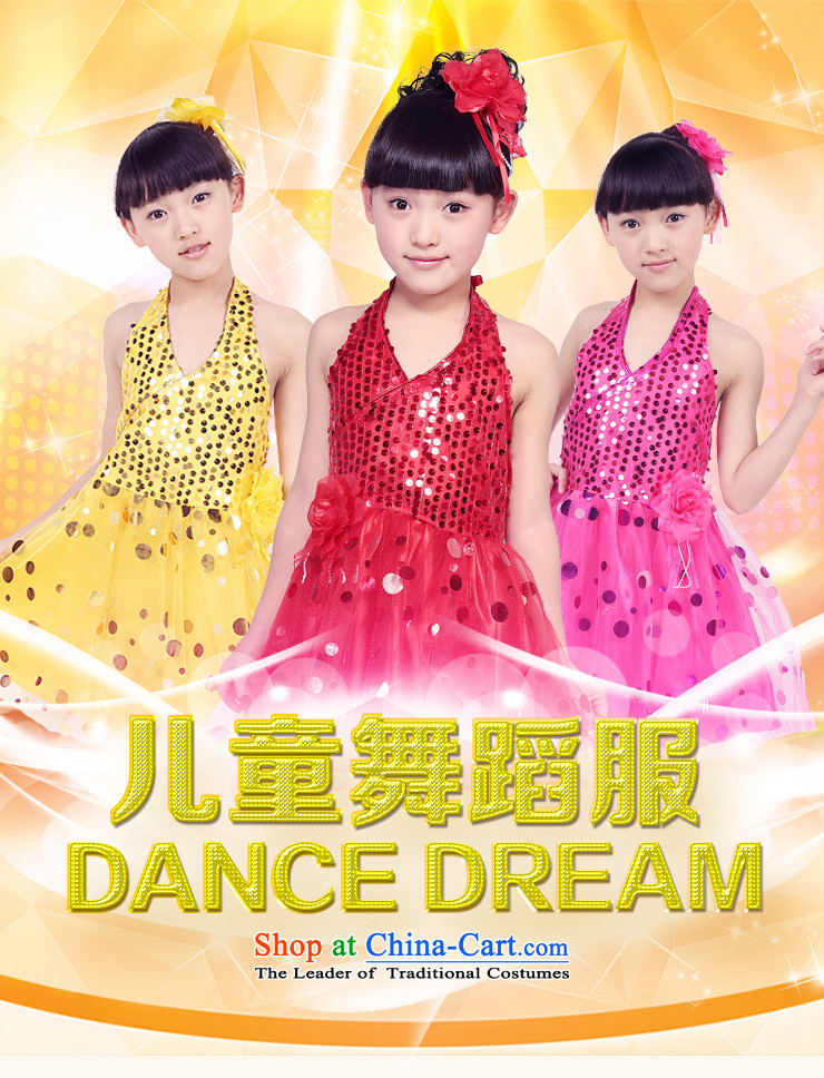 The new child will come on-chip kindergarten pupils dress Dance Dance Dance performances to skirt girls theatrical performances dress yellow 140 pictures, prices, brand platters! The elections are supplied in the national character of distribution, so action, buy now enjoy more preferential! As soon as possible.