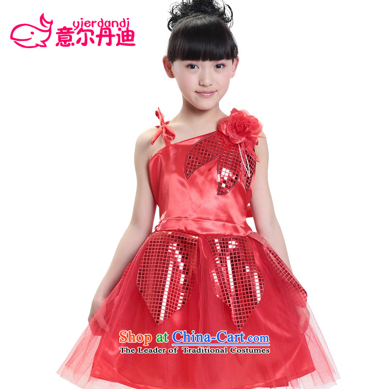 The new Child Care show costumes performed costumes dance skirt children dance dress girls modern dance on film costumes and red?150