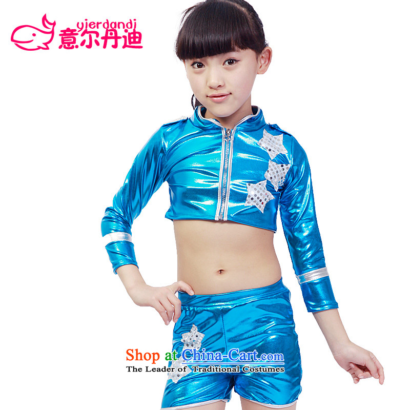 Children's entertainment services to boys and girls costumes and Jazz Dance Dance Dance performances by street children modern dance on the dress leather garments red 140 to dance, Dan (yierdandi) , , , shopping on the Internet