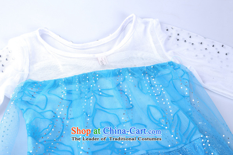 In accordance with the share option scheme (yibaigou hundreds of snow and ice) Princess skirt Aicha Queen Christmas children's clothing Christmas shows suits skirts Aisha Princess skirt blue skirt 140 pictures, prices, brand platters! The elections are supplied in the national character of distribution, so action, buy now enjoy more preferential! As soon as possible.