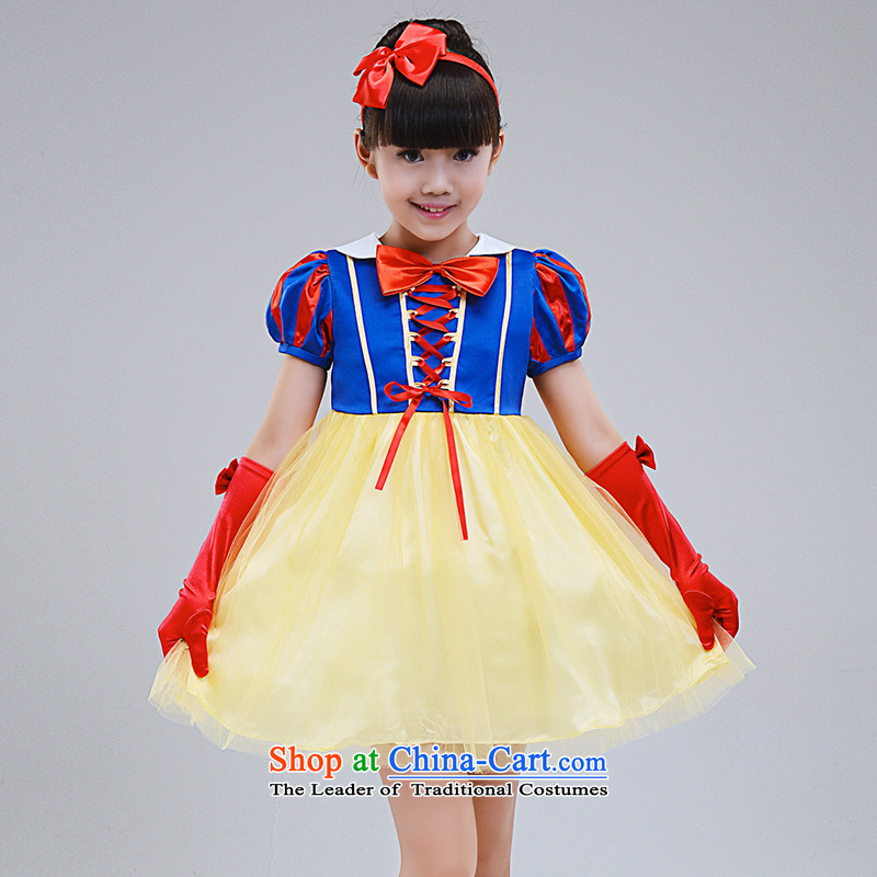 The workshop on Yi Girls Snow White Dress Children Halloween costumes gift Flower Girls 2015 autumn and winter new dresses 120 square , , , the yi shopping on the Internet