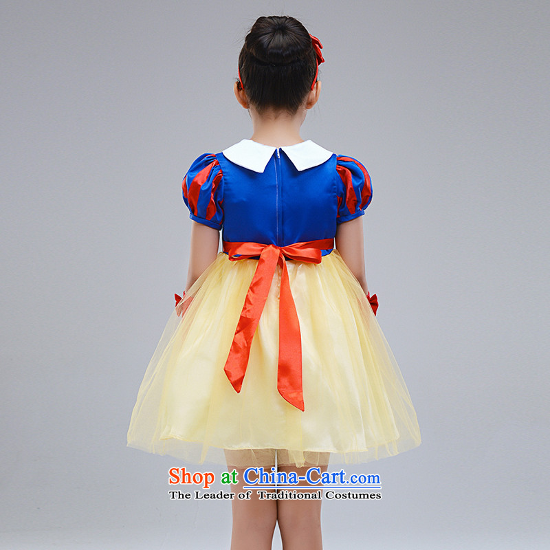 The workshop on Yi Girls Snow White Dress Children Halloween costumes gift Flower Girls 2015 autumn and winter new dresses 120 square , , , the yi shopping on the Internet