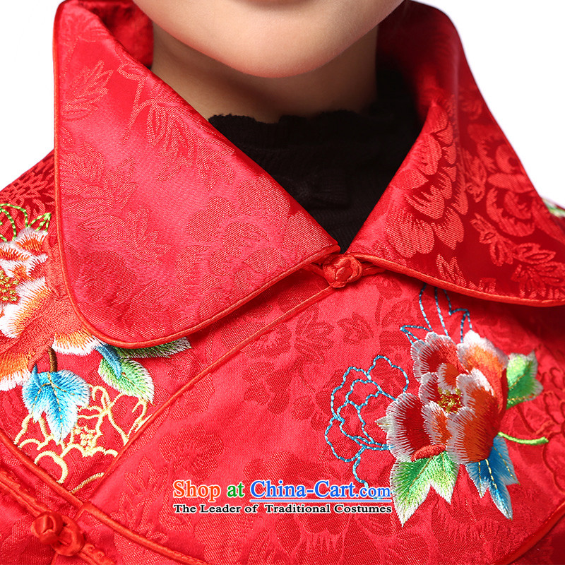 I should be grateful if you would have small counters Wang new winter clothing children embroidery lapel rattled the red 150/146-155cm/, W2420D Services Wang small lotus , , , shopping on the Internet